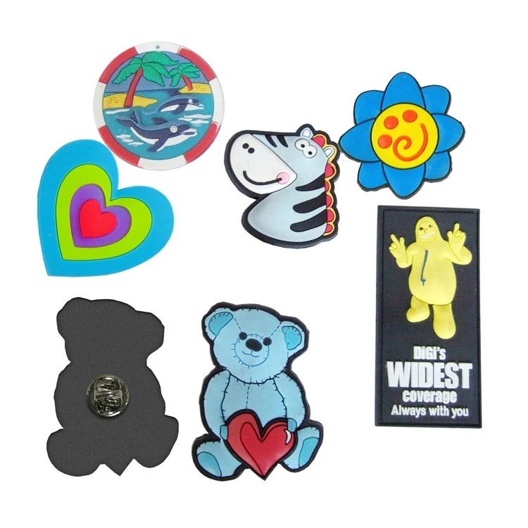 2.25 Square inch Custom PVC Lapel Pin 1