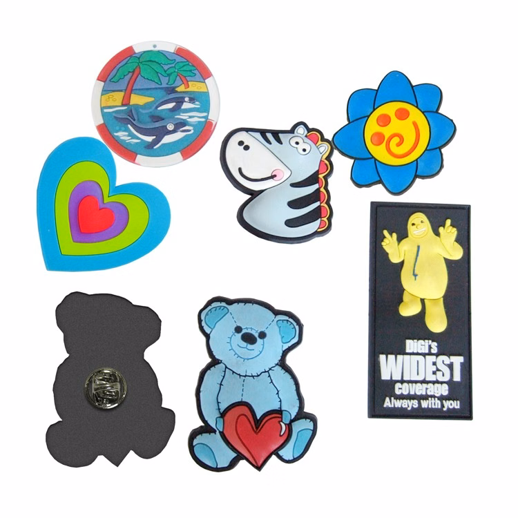 2.25 Square inch Custom PVC Lapel Pin