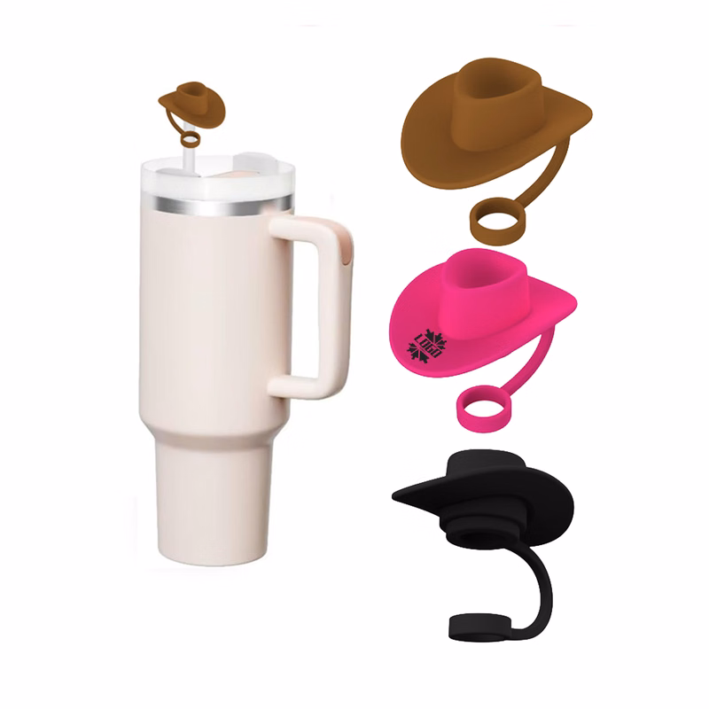 Cowboy Hat Drink Straw Topper