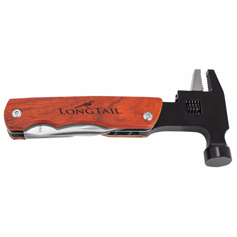 6 3/4" Hammer Multi-Tool with Wood Handle/Pouch
