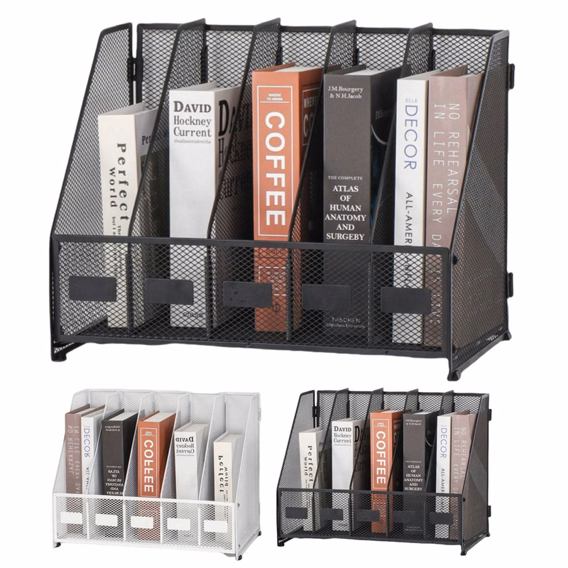 Metal Office Desk File Storage Rack