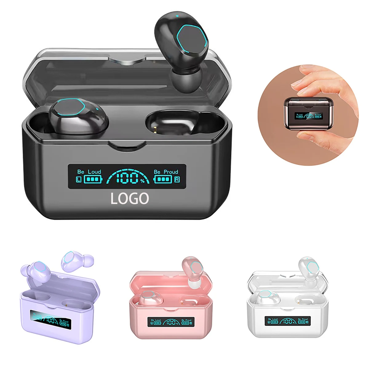 1200 MAH Wireless Earbud Power Bank 1