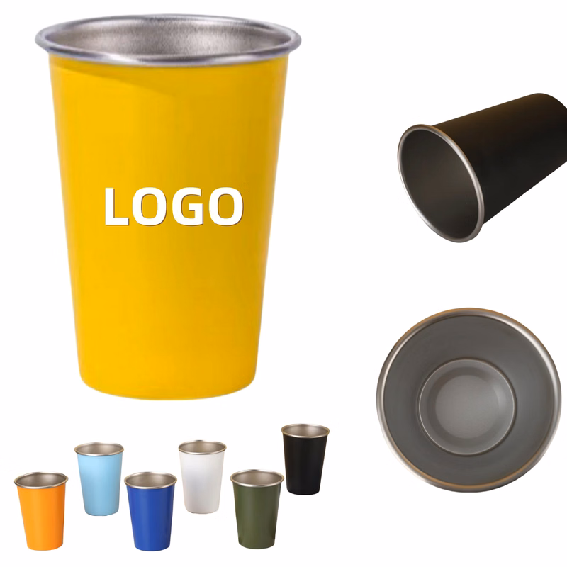 Single-Wall Stainless Steel Cold Drink Cup