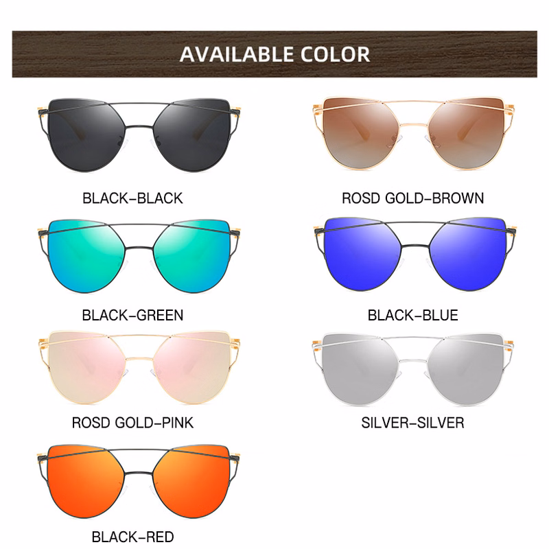 Metal Frame Bamboo Wood Sunglasses