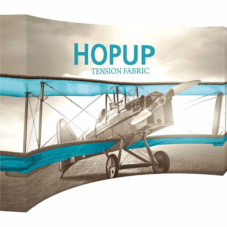 Hopup 13ft. Full Height Curved Display & Fitted Graphic