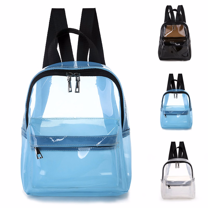 Stylish Girls' Mini Clear PVC Bcakpack