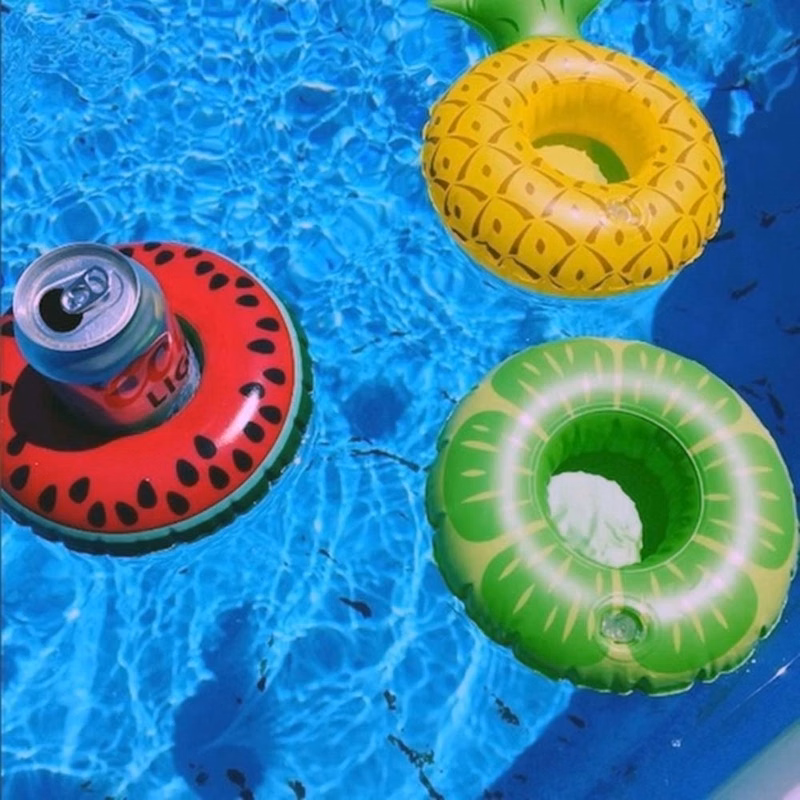 PVC Inflatable Lemon Floating Cup holder