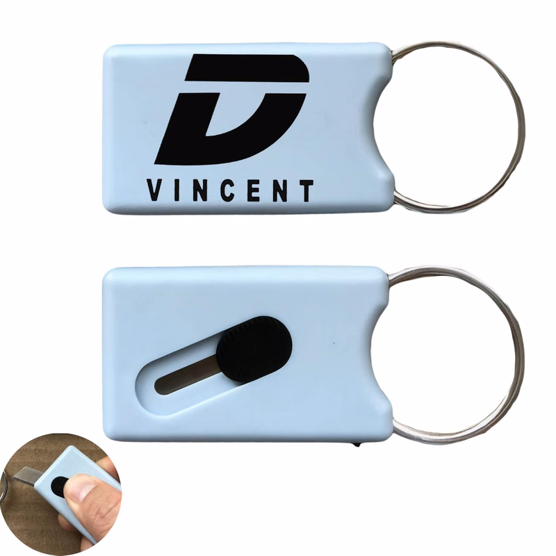 2-in-1 Mini Pocket Knife Keychain