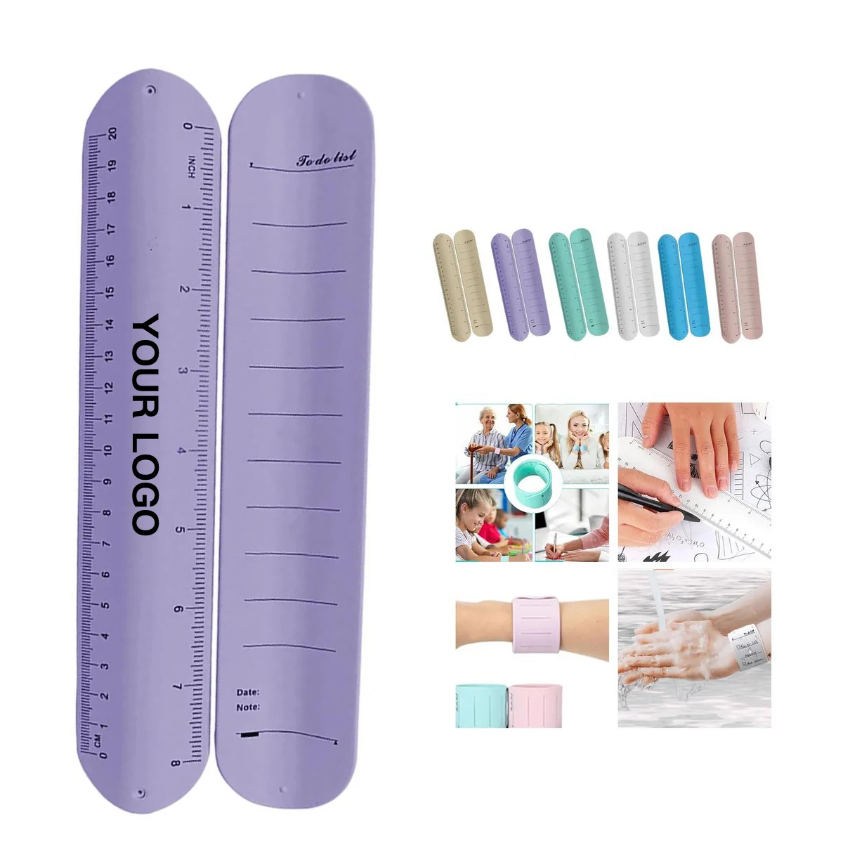 Multifunction Silicone Wrist Ruler Band 1