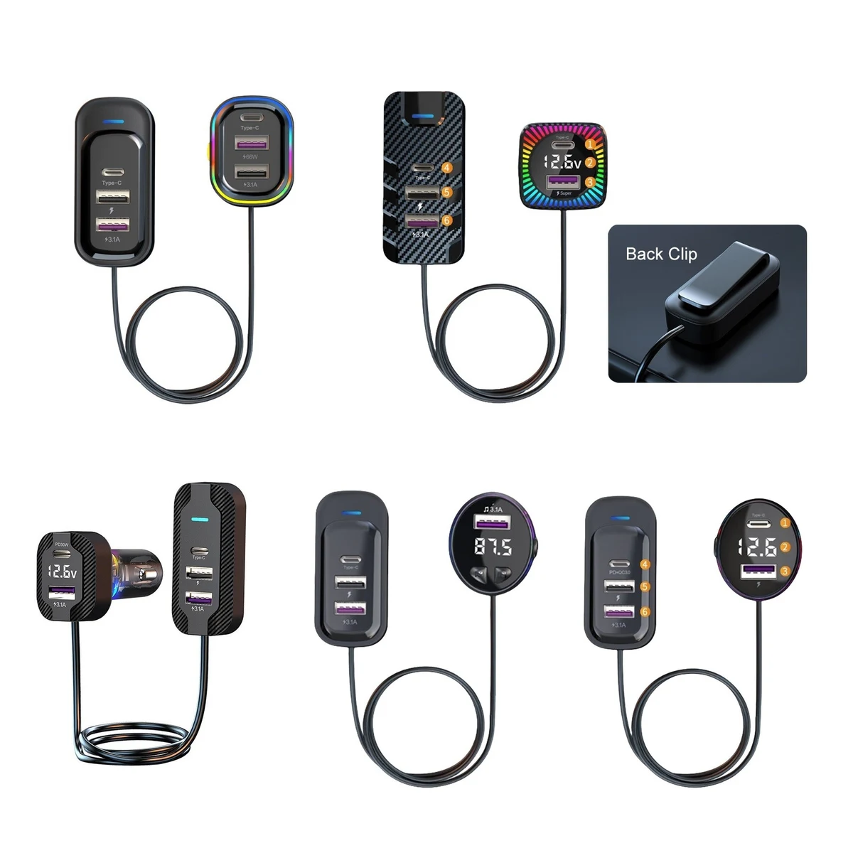 Multi Port Car Charger 1