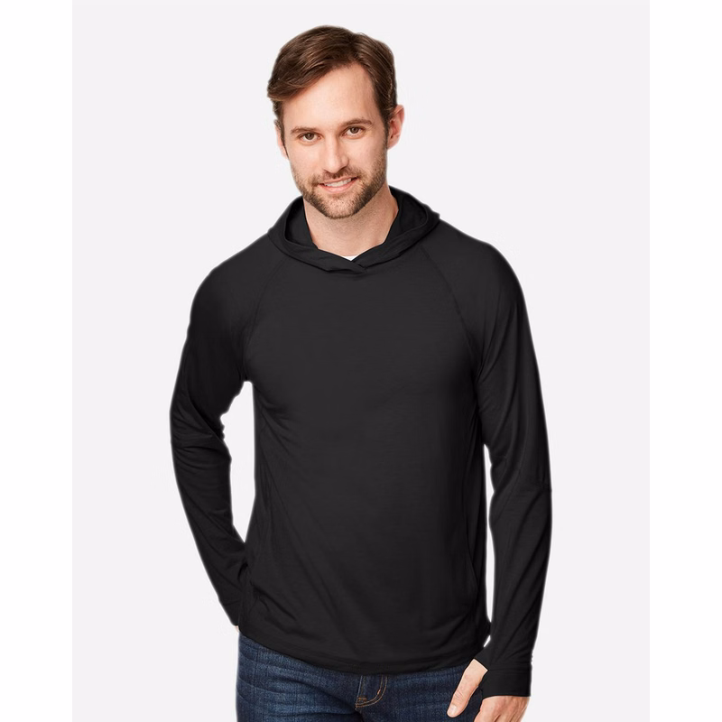Unisex JAQ Stretch Performance Hooded Long Sleeve T-Shirt - NE105