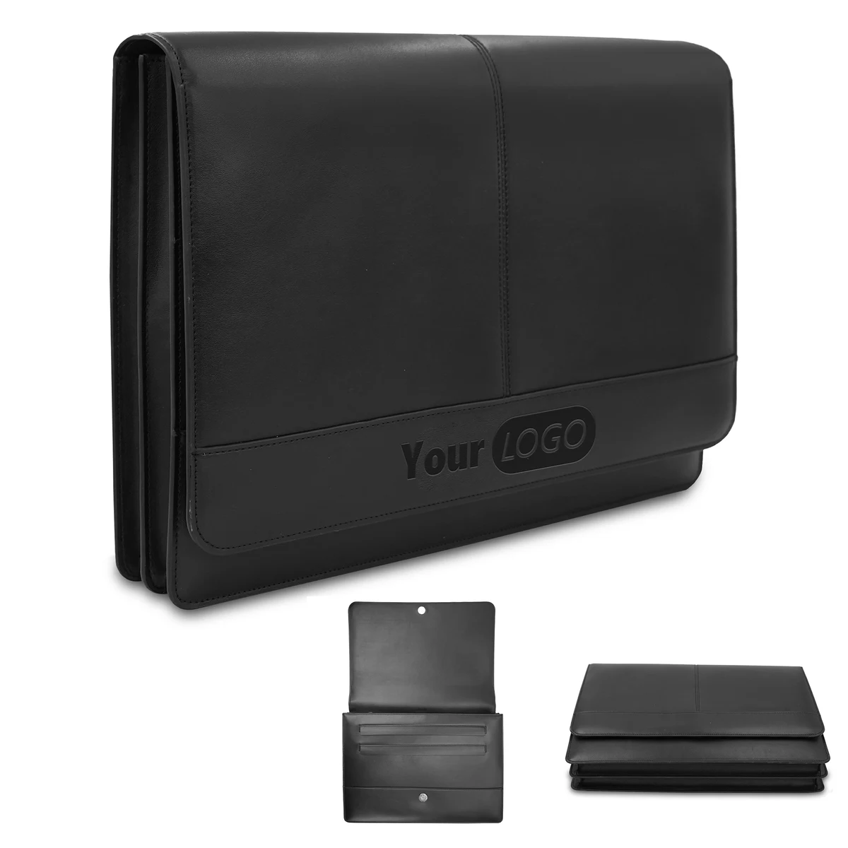 Pu Simple Multi Card Retro File Bag 1
