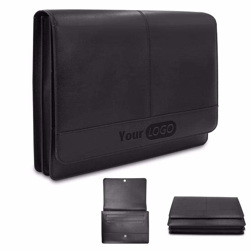 Pu Simple Multi Card Retro File Bag
