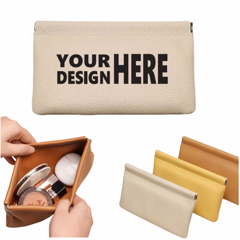 Slim Leather Snap Wallet