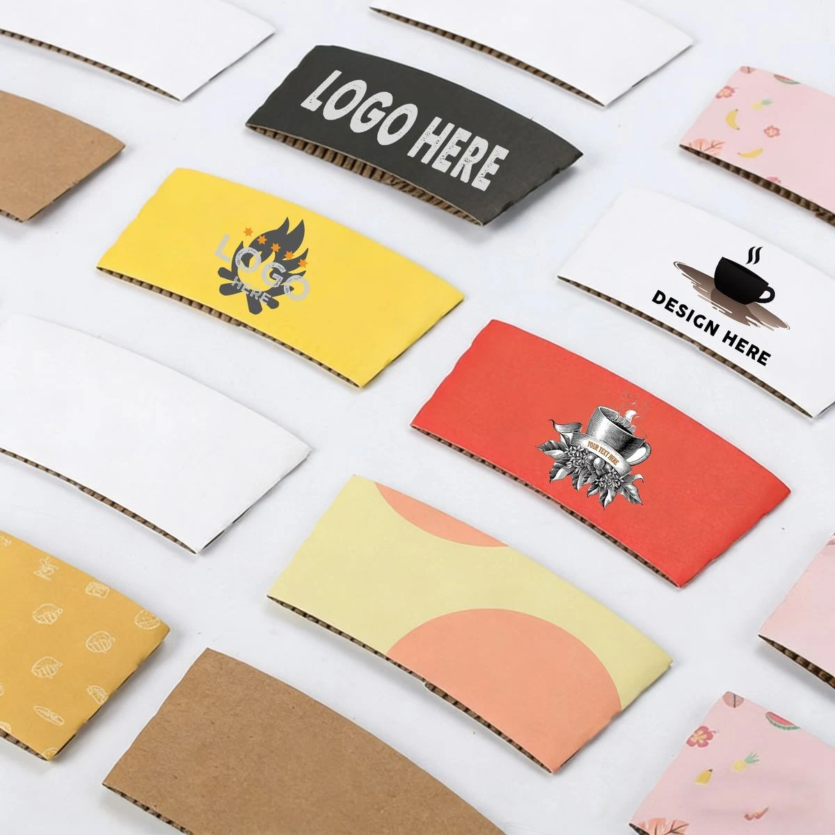 Eco-Friendly Paper Cup Sleeve for Hot Drinks 1