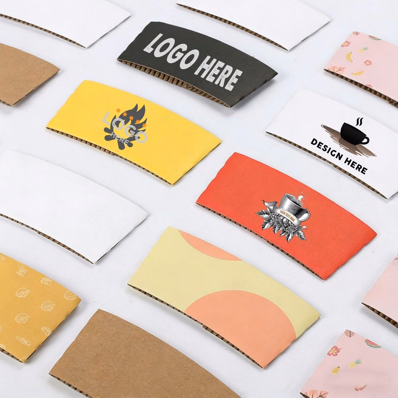 Eco-Friendly Paper Cup Sleeve for Hot Drinks