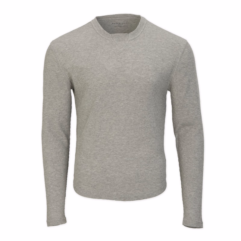 BOXERCRAFT MEN'S WAFFLE KNIT LONG SLEEVE TEE