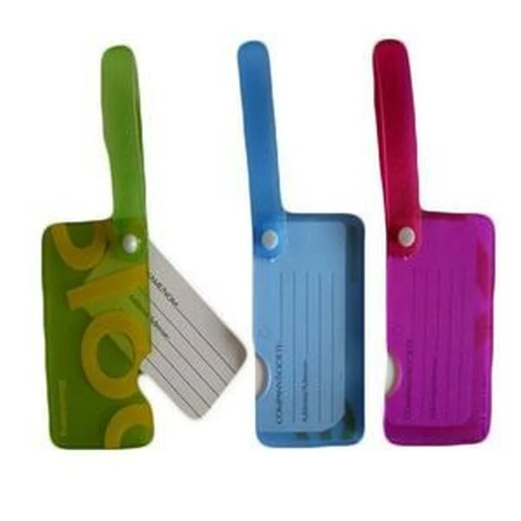 Translucent Rectangle Luggage Tag (3 1/2"x2") 1