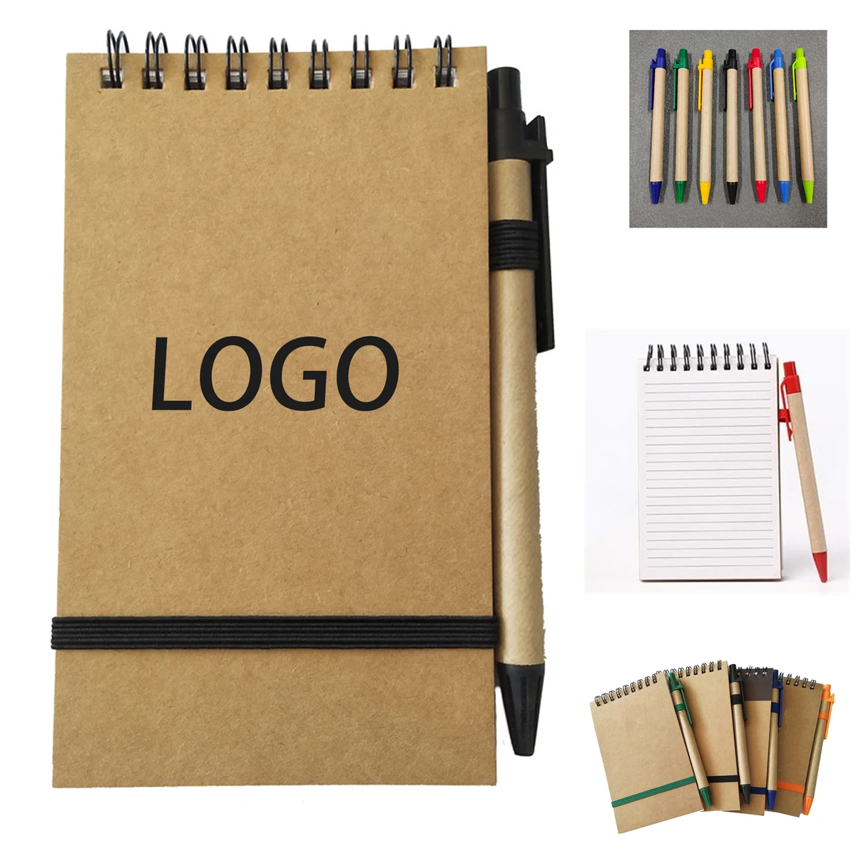 Recycled Spiral Notebook With Pen 1