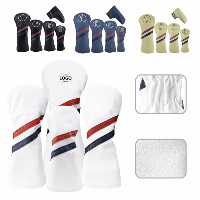 Custom PU Leather Golf Hybrid Head Cover