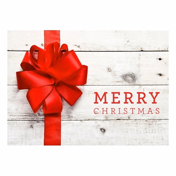 Rustic Gift Christmas Greeting Card