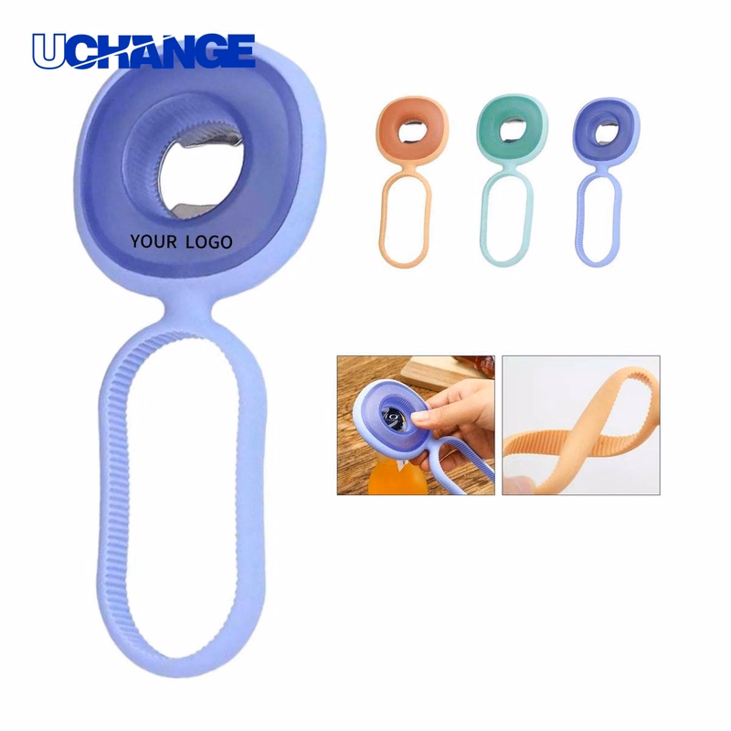 Bottle Opener Tool with Non Slip Silicone Handle