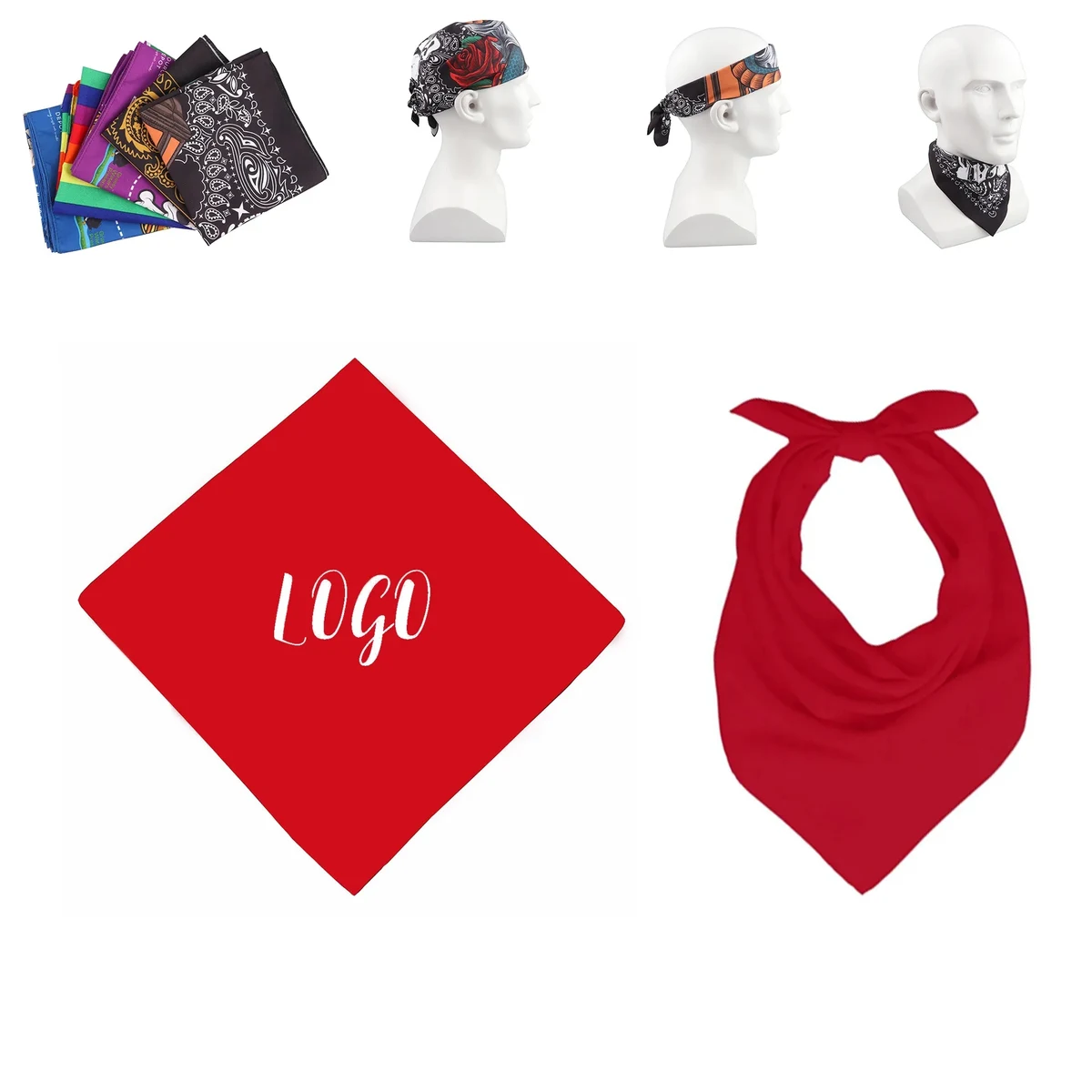 Dye Sublimated Square Bandana 1