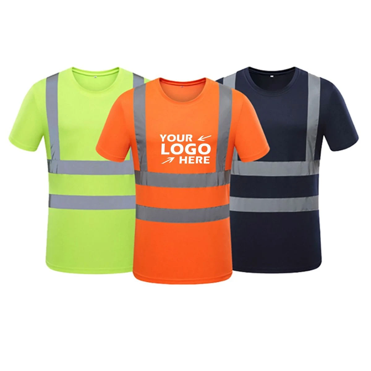 High Visibility Reflective Construction Safety T Shirt 1