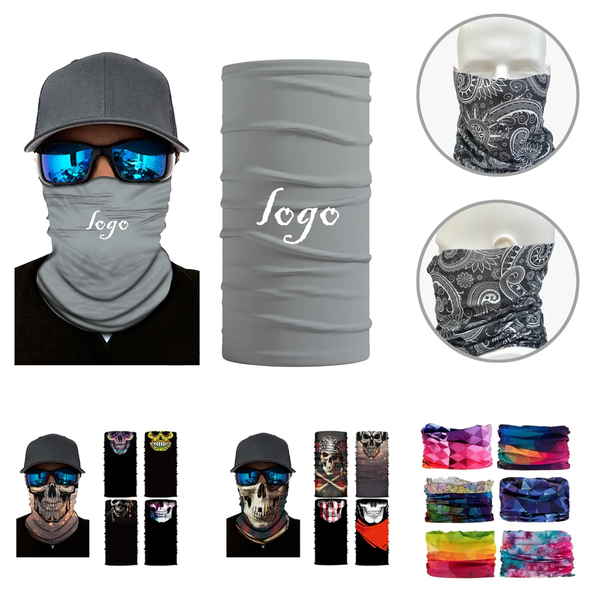 MOQ50 Versatile Athletic Neck Gaiter For Sports 1