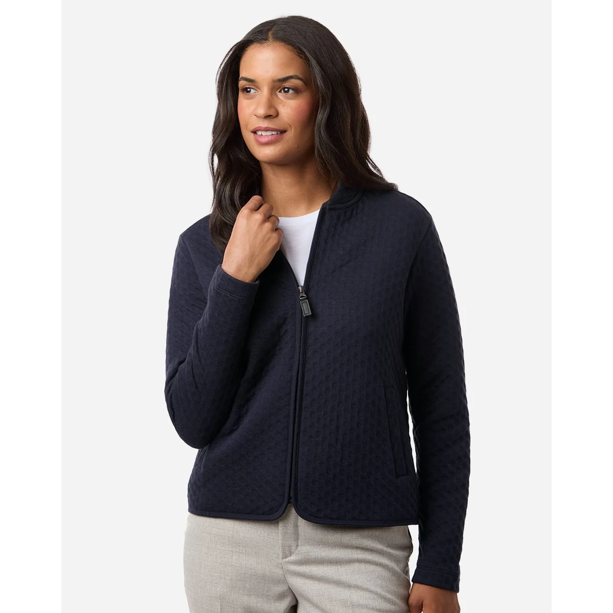 Women's Berkeley Textured Full-Zip Jacket - DG740W 1