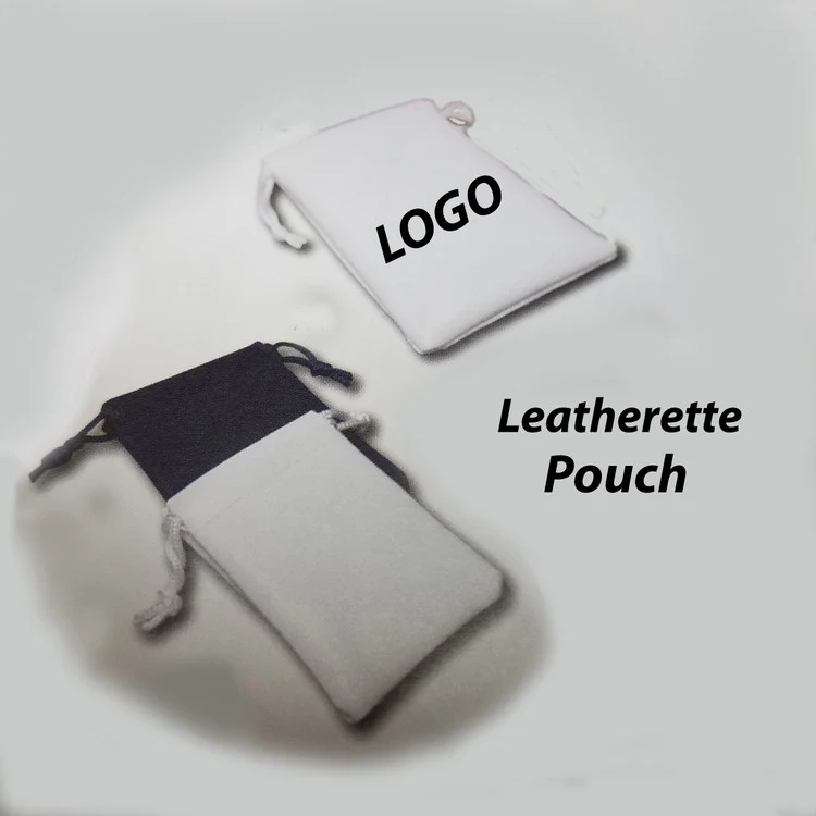 Leatherette Drawstring Pouch ( 4 1/4" x 5 5/8") 1