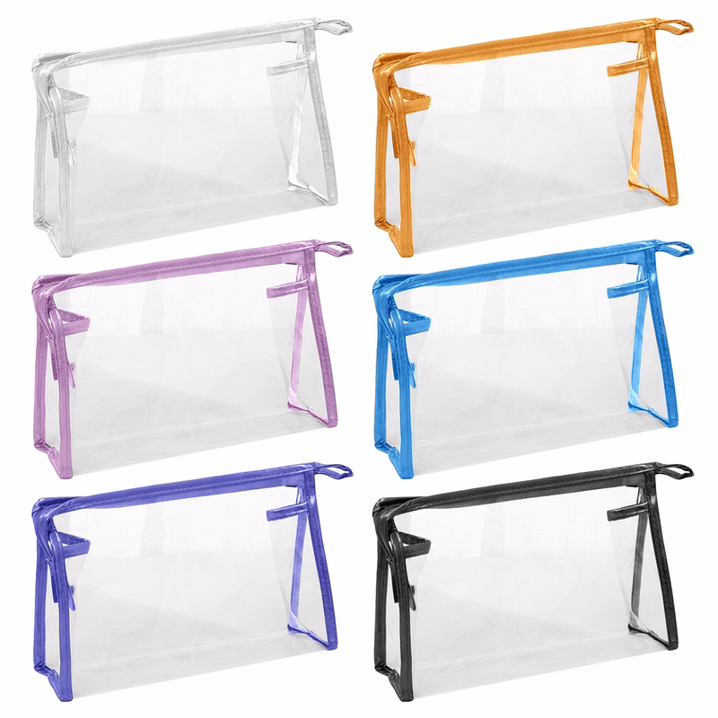 Portable Transparent PVC Cosmetic Bags