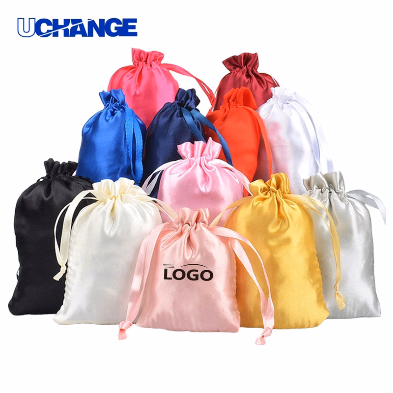 Satin Drawstring Gift Bag Set