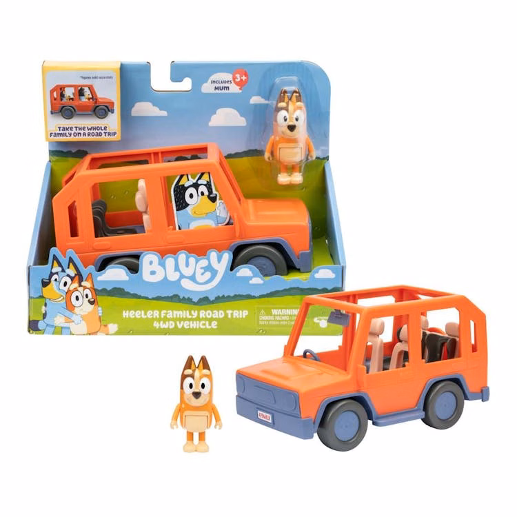 Bluey Heeler Family Road Trip Vehicles