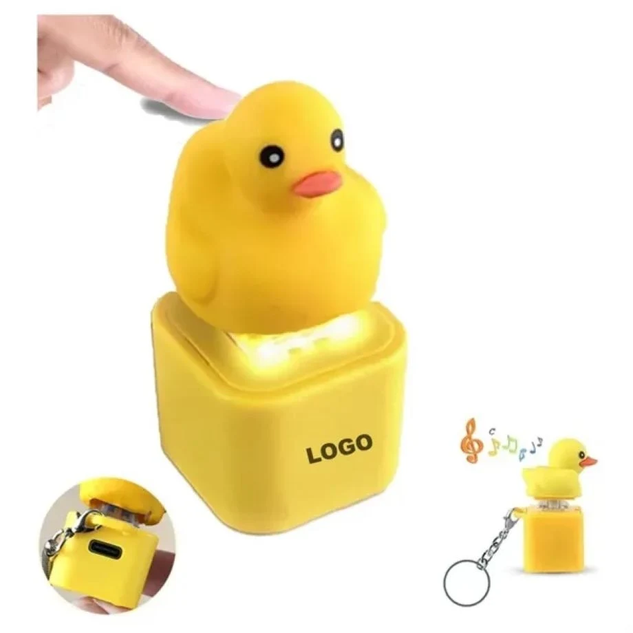 Duck Quacking Fidget Keychain Toy 1