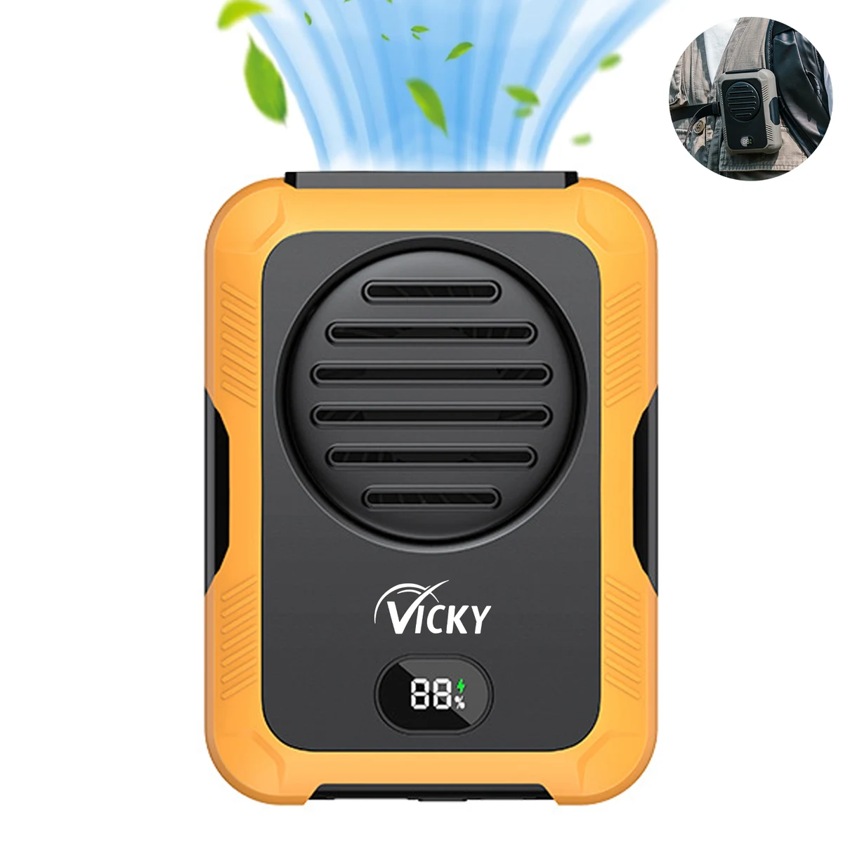Portable Rechargeable Waist Fan 1