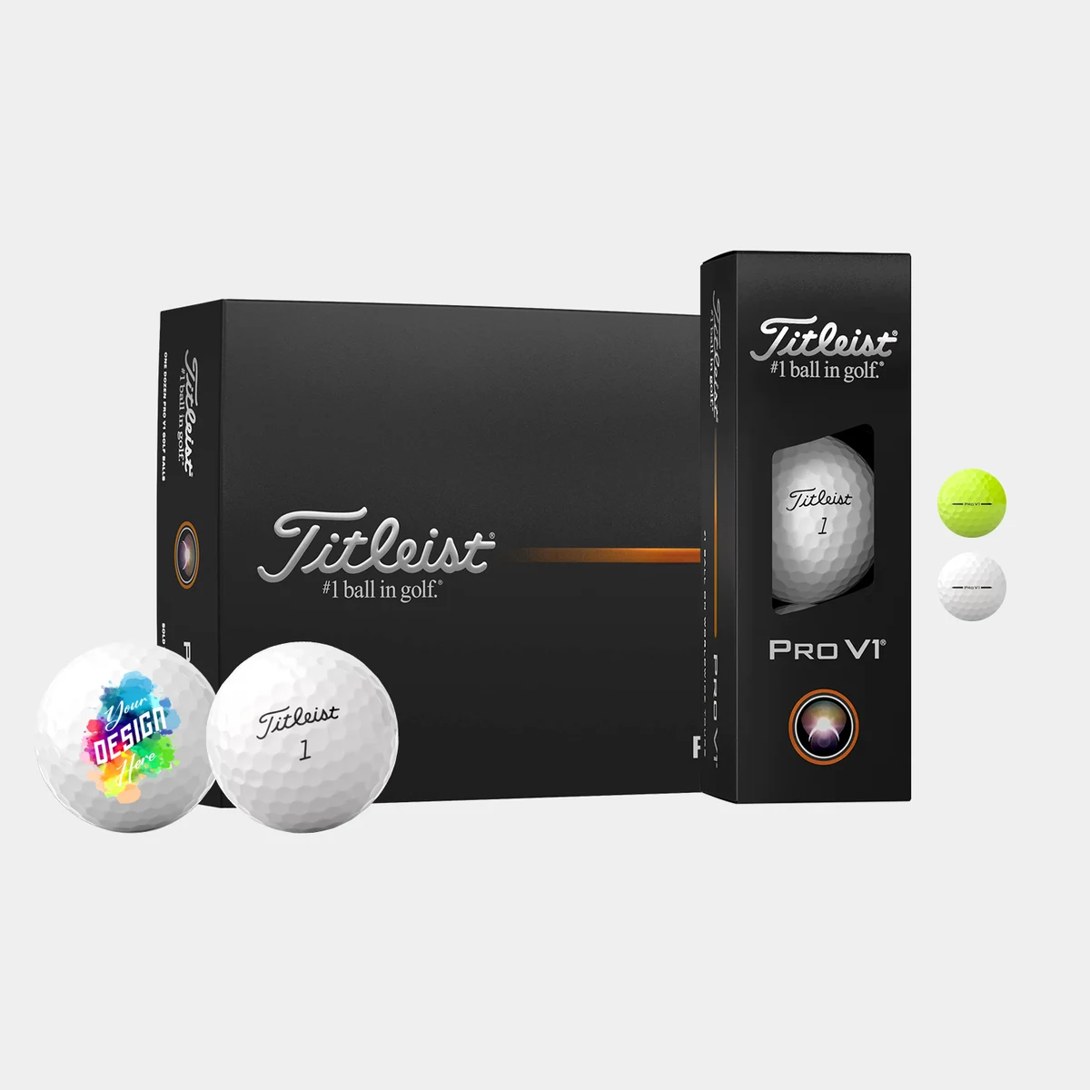 Titleist Pro V1 Golf Balls with Custom Imprints 1