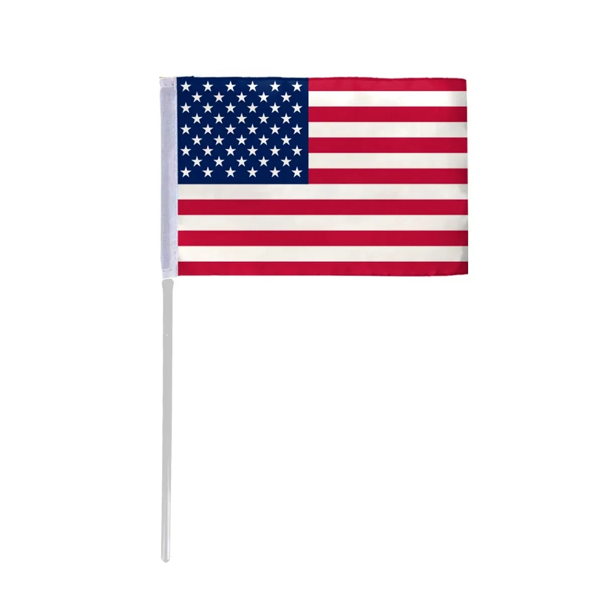 USA Printed Plastic Stick Flags - 4" x 6" 1