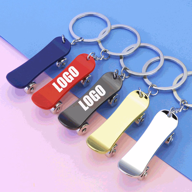 Mini Metal Scooter Keychain
