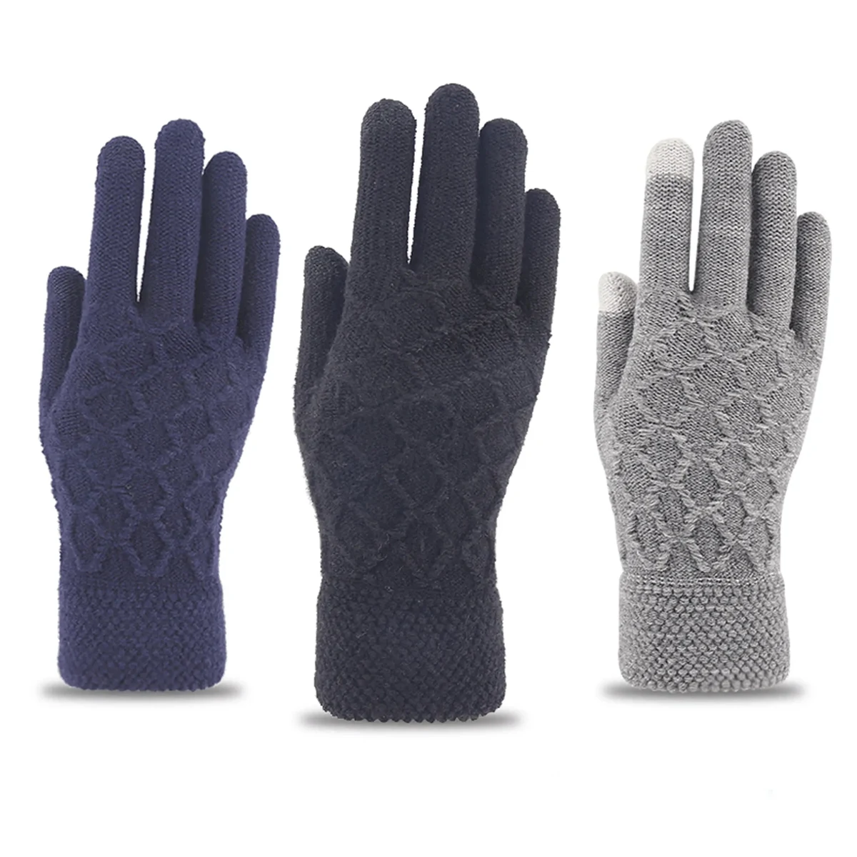 Cold Resistance Adult Gloves W/ 2 Finger Touch 1