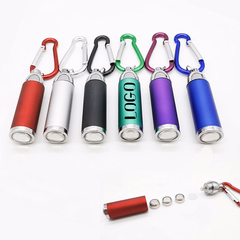 Outdoor Night Retractable Zoom Flashlight With Carabiner