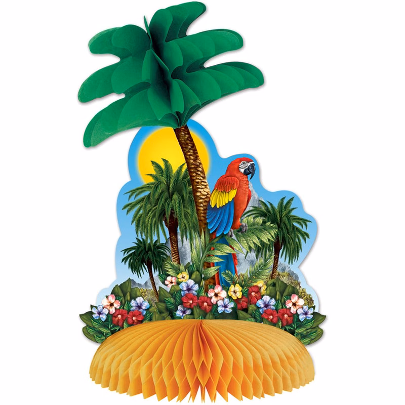Tropical Island Centerpieces - 12"