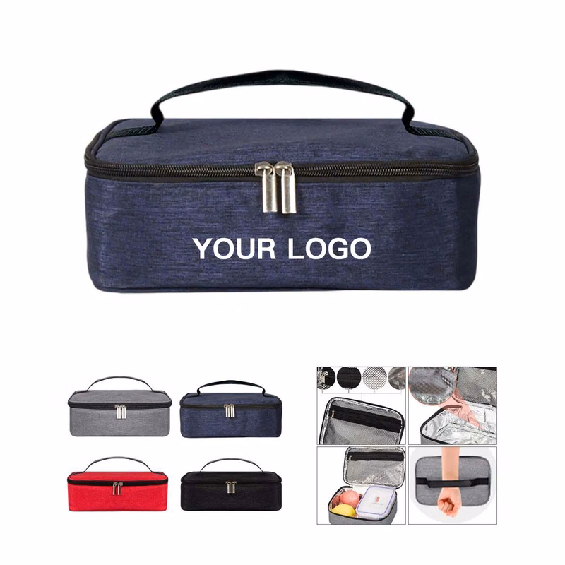 Oxford Insulated Lunch Bag with Mesh Pocket
