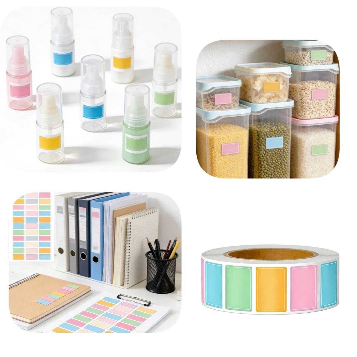 Custom Pattern Adhesive Name Labels 1