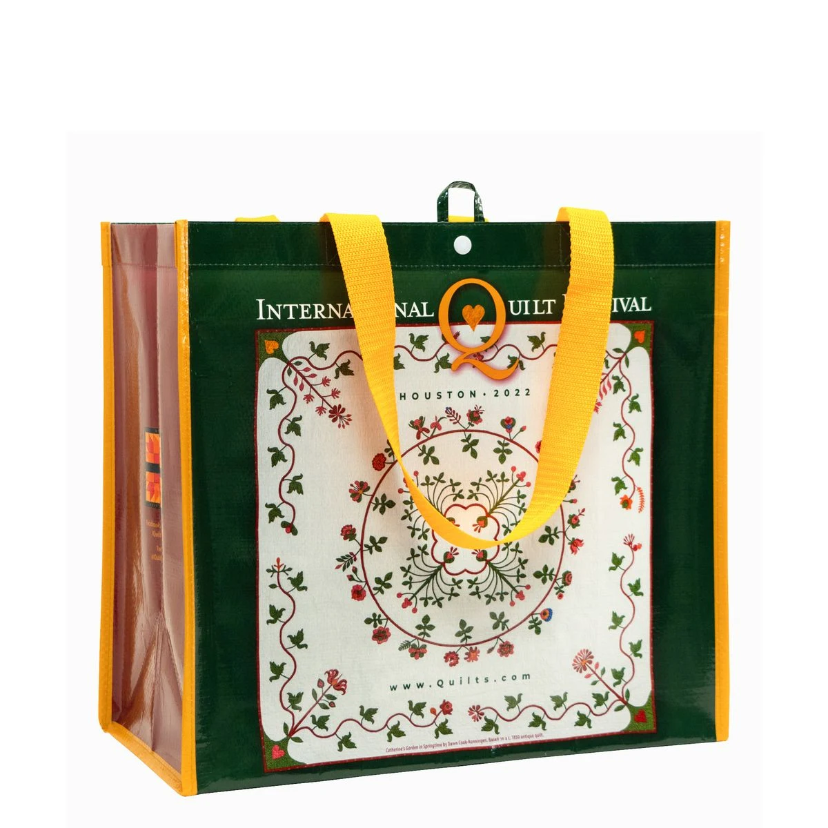 Custom Full-Color 180g Double Laminated Woven Tradeshow Tote Bag 16"x14"x8" 1