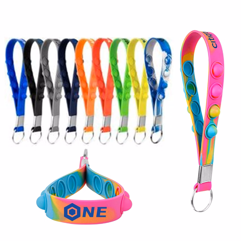 Popper Stress Reliever Key Chain