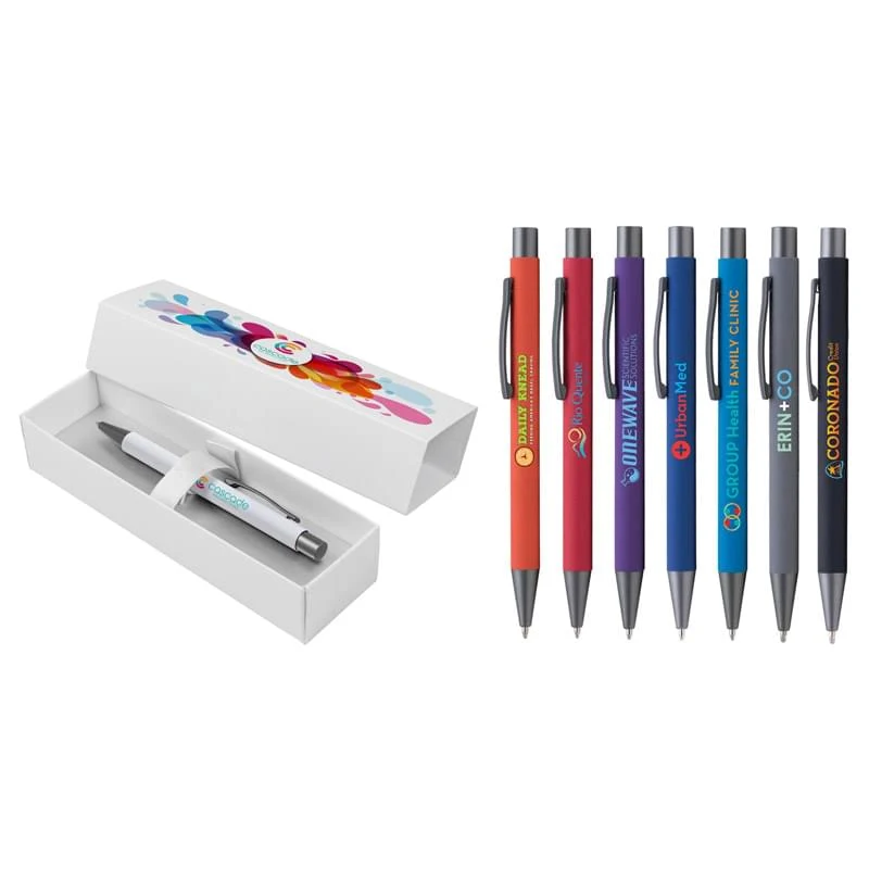 Bold Softy in Premium Gift Box - Full Color on Pen & Box 1