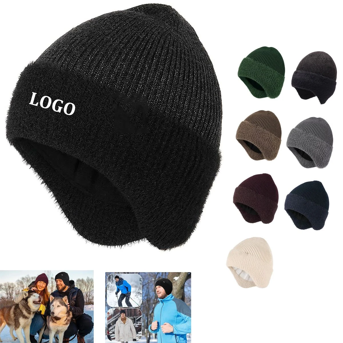 Winter Wool Thread Beanie 1