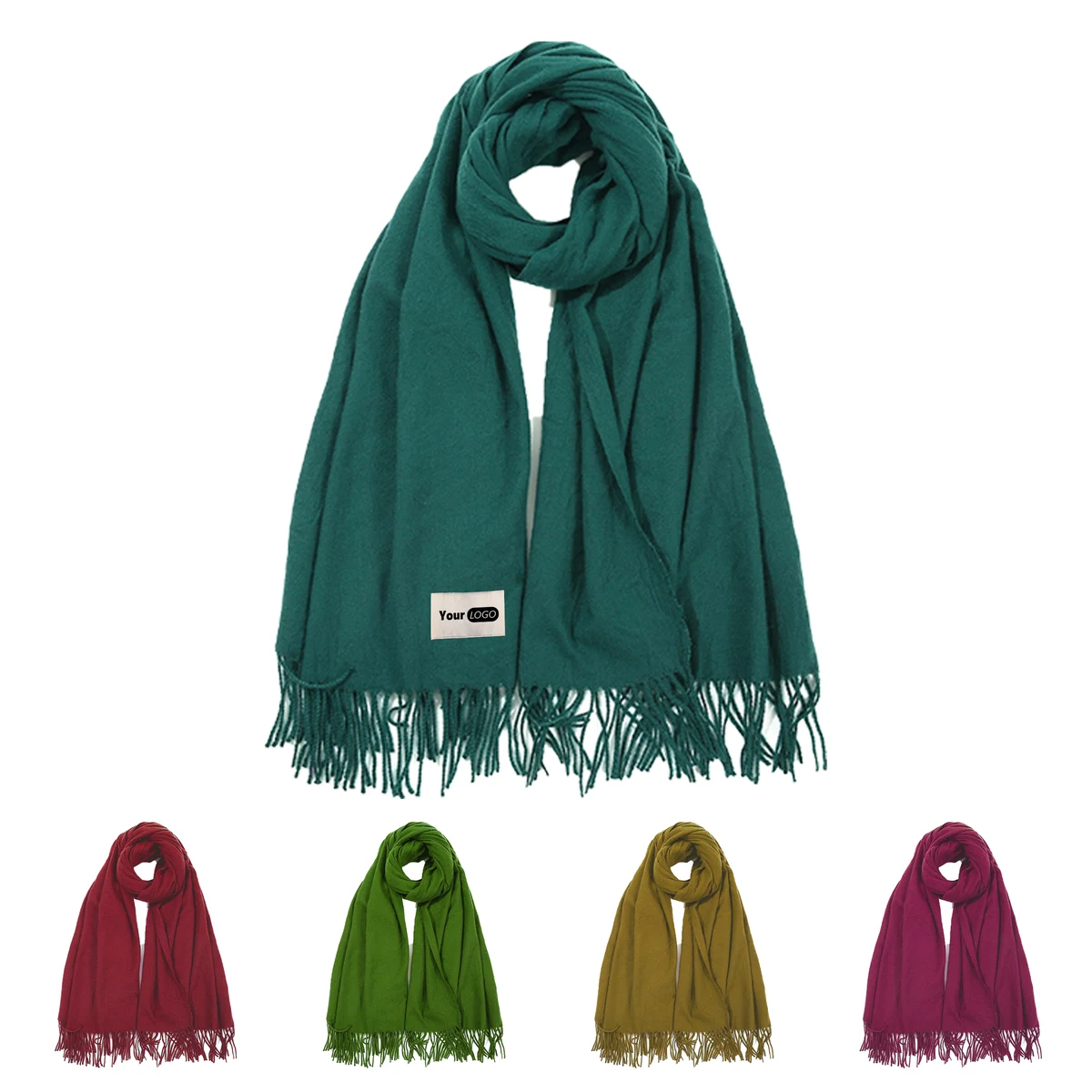 Imitation Cashmere Customizable Fringe Scarf For Every Occasion 1