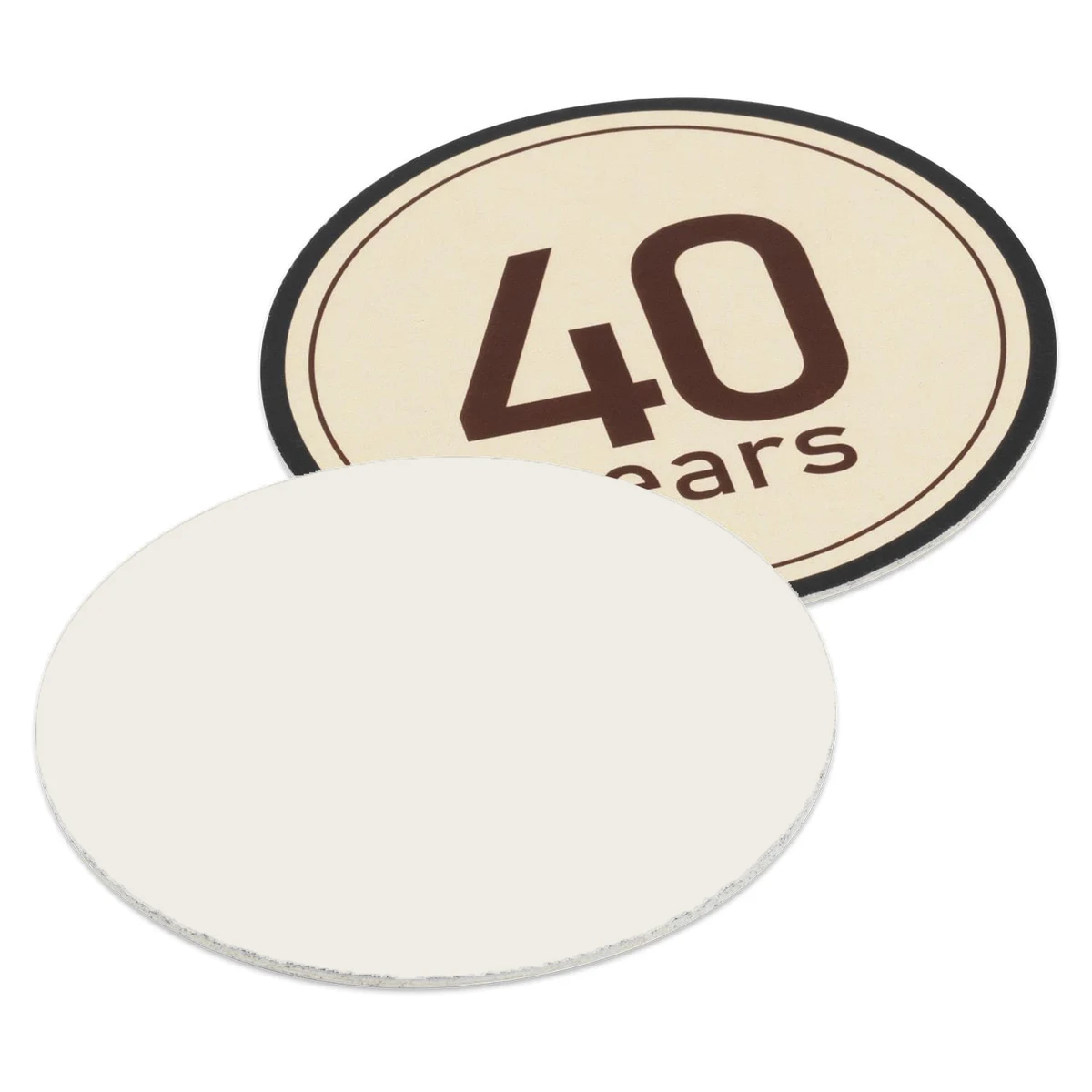 3.5" Pulpboard Circle Coaster (Full Color on 1 Side) 1